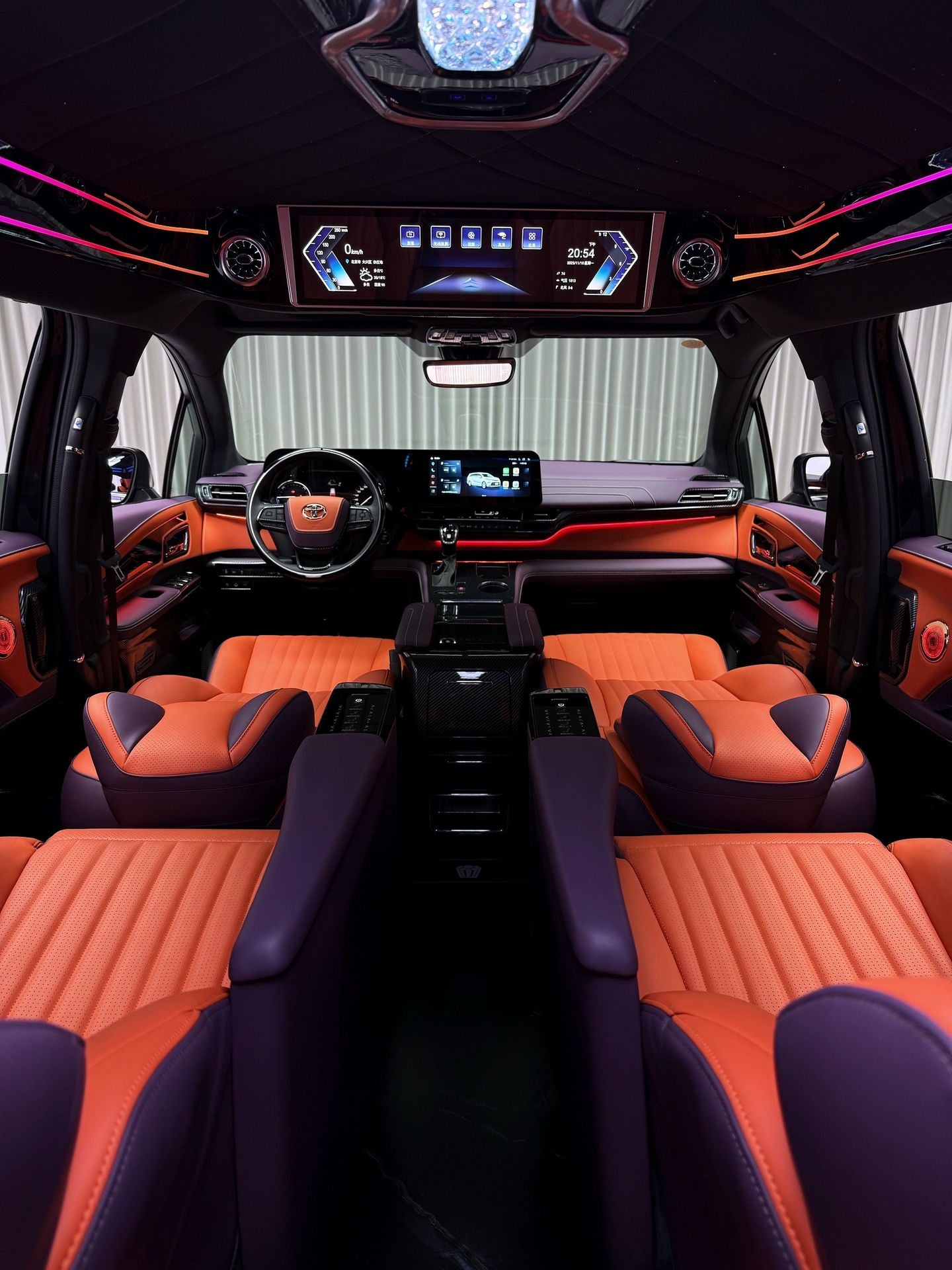 Toyota HiAce (High/Standard Roof): Sienna-style interior and exterior upgrade kit with luxury seats.