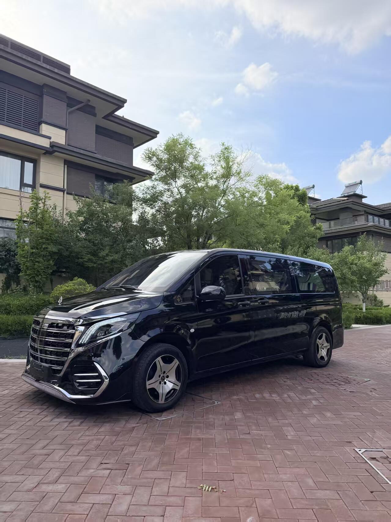 Manufacturer of upgrade kits for Mercedes V300d and V250d, including exterior body kits, interior components, aviation-style seats, and other accessories.