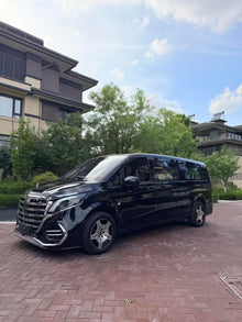 Manufacturer of upgrade kits for Mercedes V300d and V250d, including exterior body kits, interior components, aviation-style seats, and other accessories.