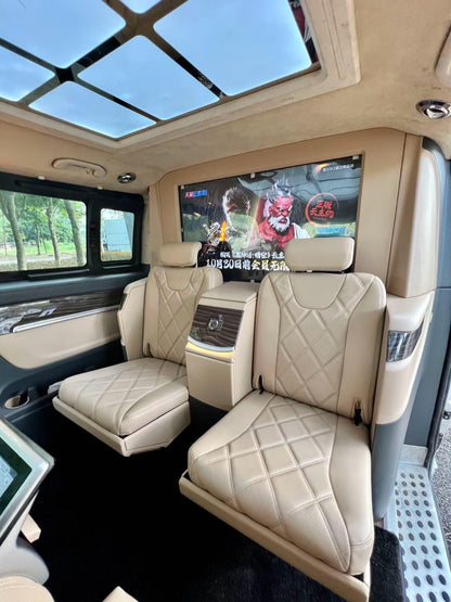 Mercedes-Benz Vito/V260 four-seater flight chair set + partition, electric secretary chair manufacturer.