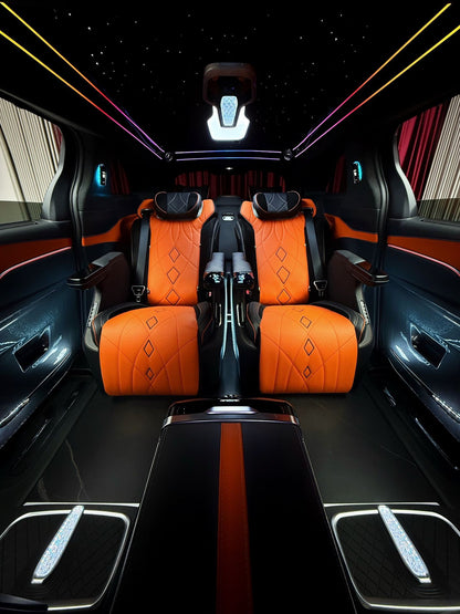 Manufacturer of full upgrade kits for the Toyota Sienna and Granvia—including high-roof conversions, seating, body kits, welcome pedals, and other accessories.