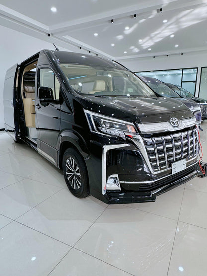Manufacturer of Toyota HiAce and Sienna body kits, luxury interior upgrades, and sofa-bed seating.