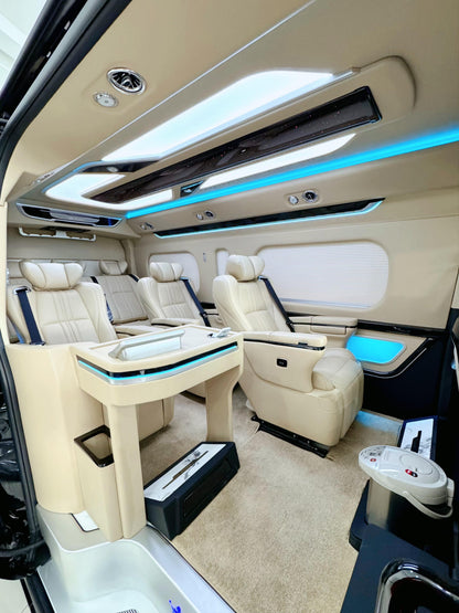 Manufacturer of Toyota HiAce and Sienna body kits, luxury interior upgrades, and sofa-bed seating.