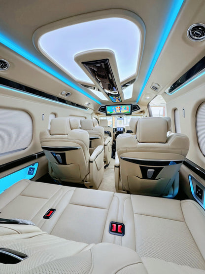 Manufacturer of Toyota HiAce and Sienna body kits, luxury interior upgrades, and sofa-bed seating.