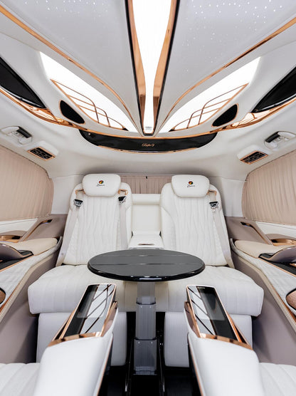 Manufacturer of luxury modified Mercedes-Benz Vito/V-Class (V300d/V250) models—featuring premium interior and exterior upgrade kits.