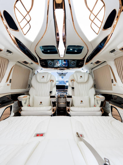 Manufacturer of luxury modified Mercedes-Benz Vito/V-Class (V300d/V250) models—featuring premium interior and exterior upgrade kits.