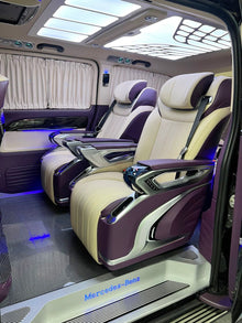 Mercedes-Benz Vito Upgrade: Luxury Interior/Exterior Kit, Premium Seats, Waterproof Flooring, and Electric Curtains