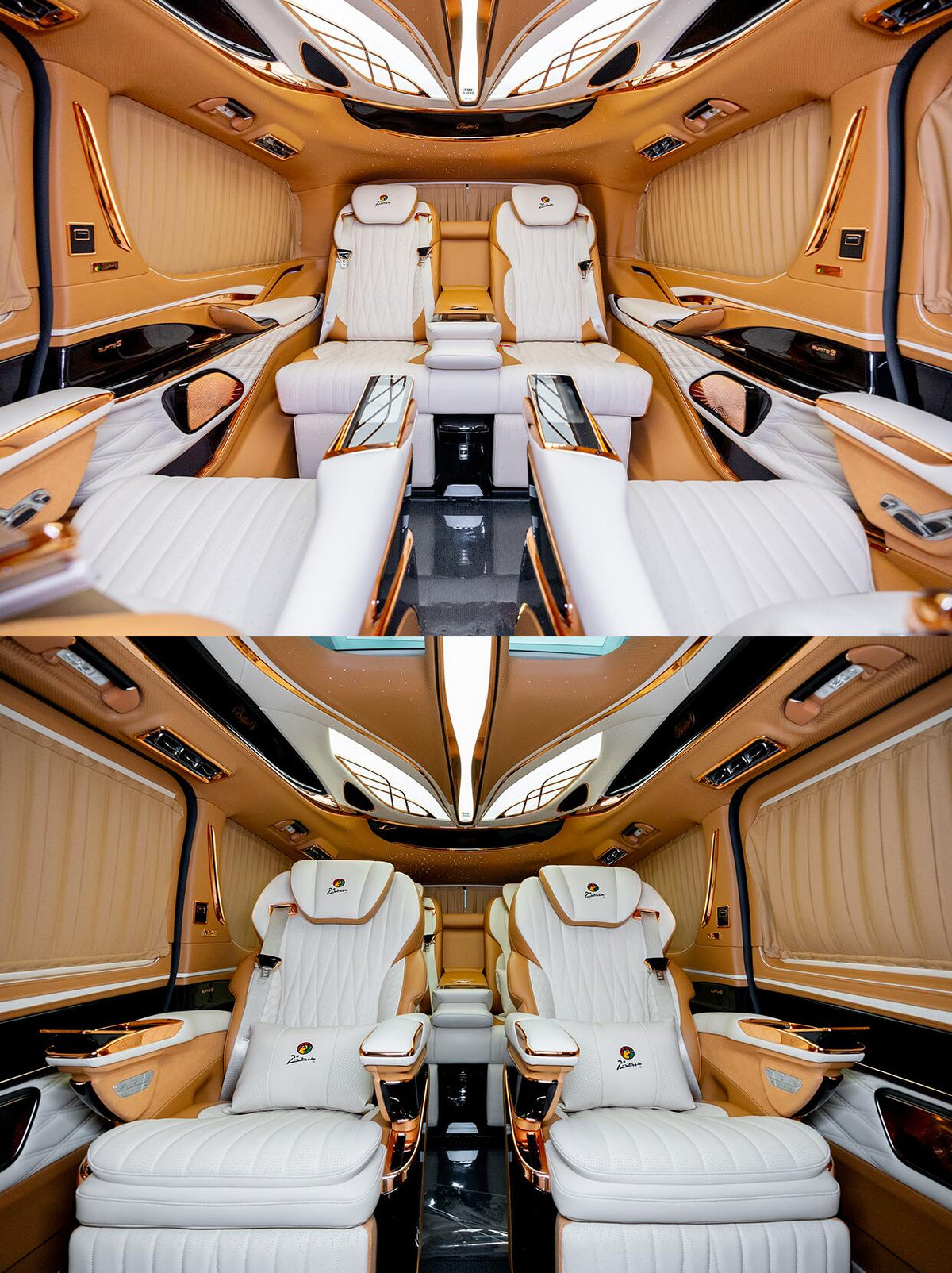 Mercedes-Benz V300L: Full Customization Package featuring Luxury Interior Seats & Sofa Bed